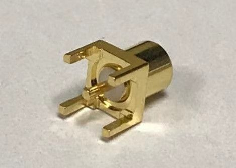 RF MCX Connector female gold plated vertical PCB Mount for antenna, WIFI and Bluetooth