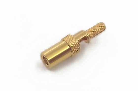 Communication Devices Smb Male Connector Straight Rf Connector 50 Ohms Crimp For Cable