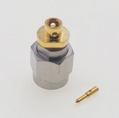 40GHz 2.92mm Male Waterproof Coaxial Connector Straight  Soldering For Cable