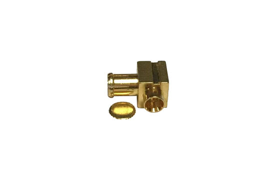Antenna MCX Male  Rf Right Angle Coaxial Connector AU Plated
