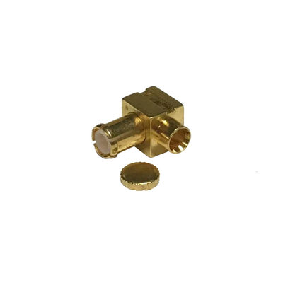 Antenna MCX Male  Rf Right Angle Coaxial Connector AU Plated