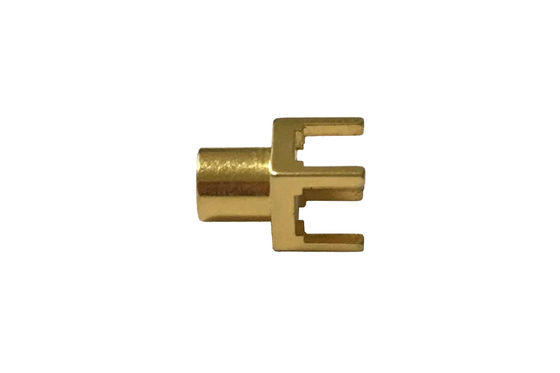 AU Plated  Pcb Coax Connector MCX Female Straight External Coaxial Connector