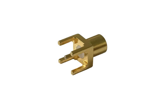 AU Plated  Pcb Coax Connector MCX Female Straight External Coaxial Connector
