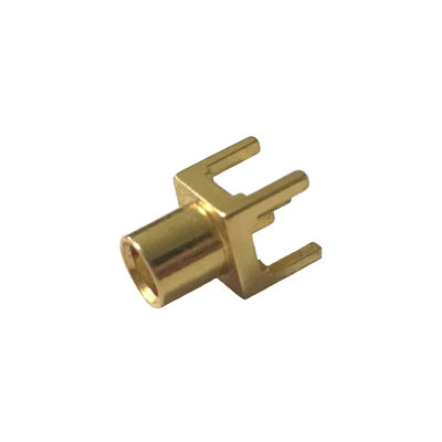 AU Plated  Pcb Coax Connector MCX Female Straight External Coaxial Connector
