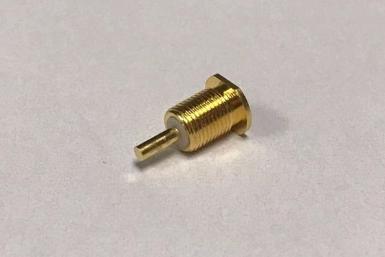 50 Ohms Coaxial Cable Connectors RF MCX Female  Nut Mounting With Micro - Stripe