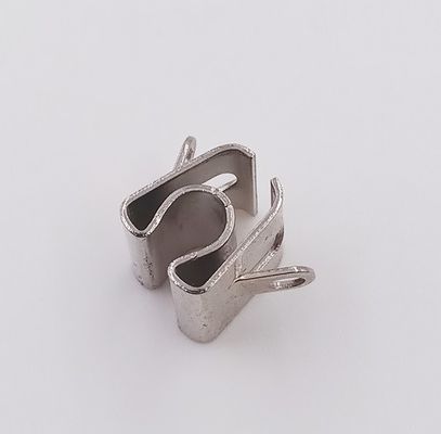 Custom Stainless Steel Metal Stamping Parts Clip Nickel Plated RoHS Certification