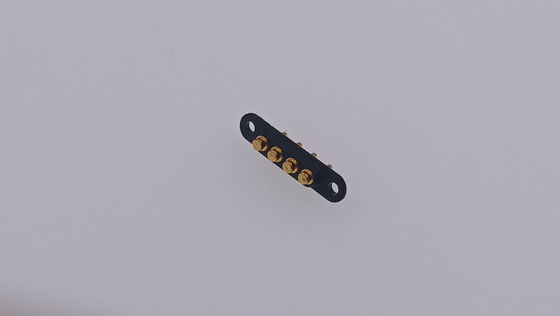 Spring Loaded 1x4P Magnetic Pogo Connector Panel Mount Pitch 2.54mm
