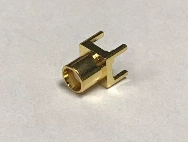 RF MCX Connector female gold plated vertical PCB Mount for antenna, WIFI and Bluetooth