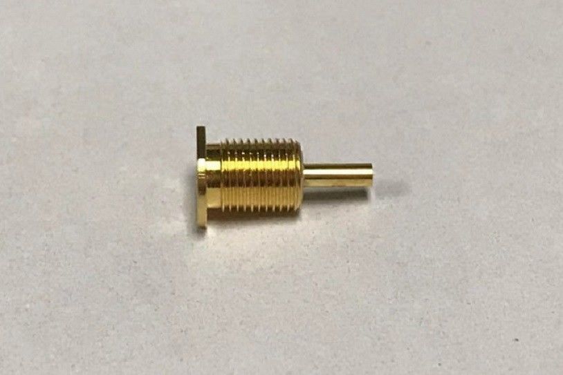 50 Ohms Coaxial Cable Connectors RF MCX Female  Nut Mounting With Micro - Stripe