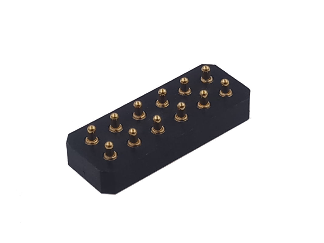Spring Loaded 6 Pin Pogo Connector Straight DIP PCB Mount Pitch 2.54mm